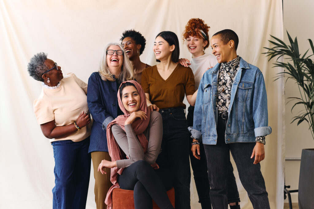 Group of women laughing together
